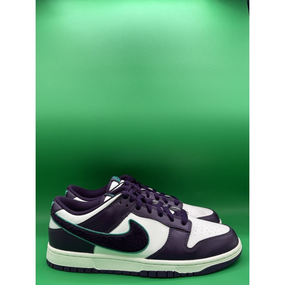 Nike Dunk Low “Chenille Swoosh Purple” Size 11 OG Box (DQ7683-100)